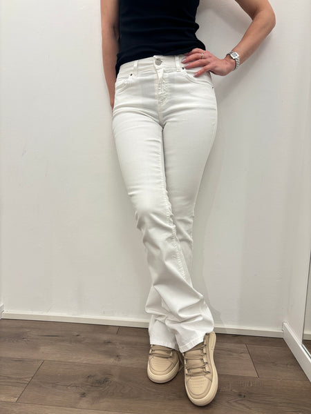Jeans a zampa EOS colore bianco