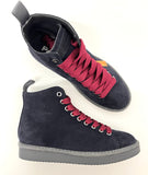 Sneakers PANCHIC Ankle Boot Suede Microfibre Space Blue Biking Red