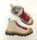 Polacchino PANCHIC Ankle Boot Suede Wool Lining Dove Grey Biking Red