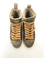 Sneakers PANCHIC Ankle Boot Washed Suede Military Green