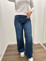God Save Denim Ermes-4 panta cropped con tasche denim