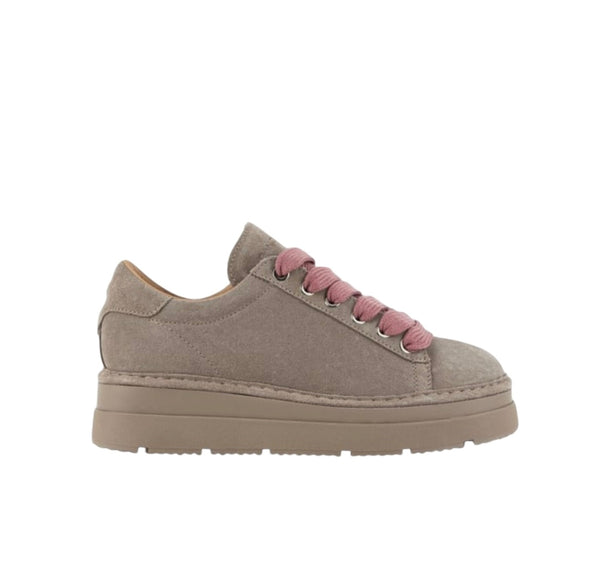 Sneakers PANCHIC Lace-Up Shoe Suede Walnut-Brownrose