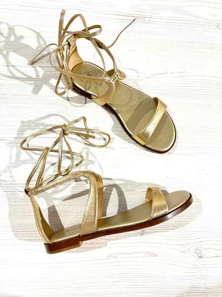 Sandalo MICHAEL KORS 40S4AMFS1M Amara Flat Sandal Pale Gold