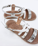 Sandal Le Salentine white/silver 1044