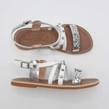 Sandal Le Salentine white/silver 1044