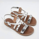 Sandal Le Salentine white/silver 1044