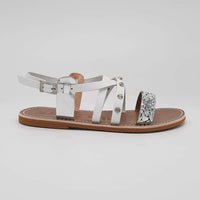 Sandal Le Salentine white/silver 1044