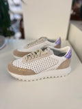 STOKTON Vintage DS sneakers with suede and purple heel tab